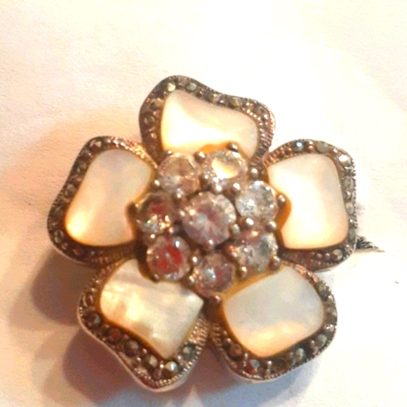 💢 Mother of pearl ring. 925 Sterling silver - Picture 2 of 9